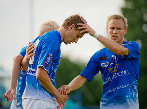 Marcus Pode, Trelleborg gjorde 1-1, jubel