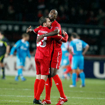 Douglas och Bart Buysse, Twente, jubel