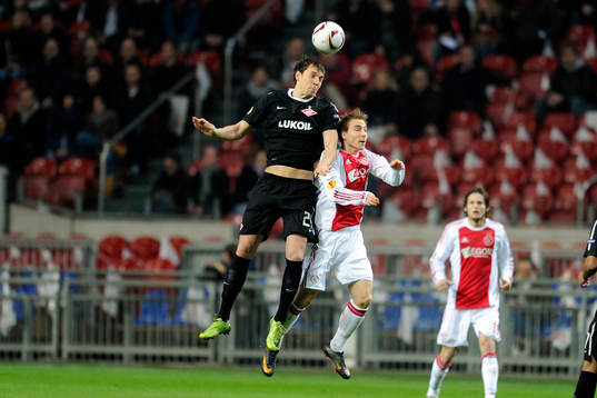 Artem Dzyuba, Spartak Moskva och Christian Eriksen, Ajax
