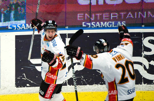 Cam Abbott och Joonas Vihko, Luleå, jubel