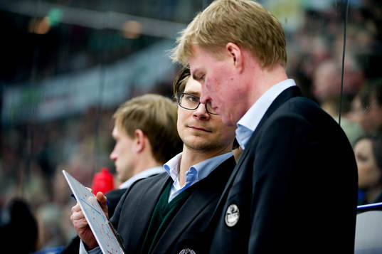 Björn Hellkvist, tränare Kenny Jönsson, assisterande