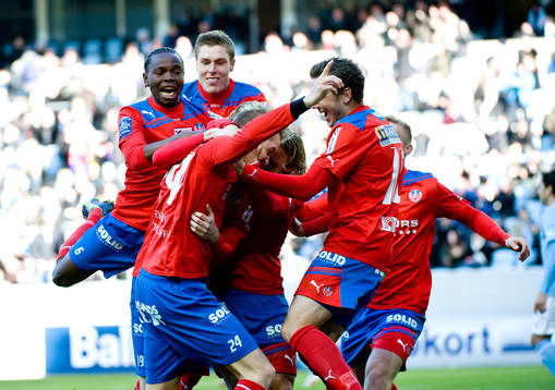 Marcus Nilsson, Erik Sundin, Helsingborg, jubel