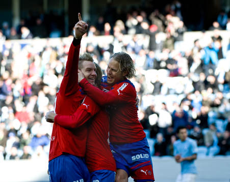 Marcus Nilsson, Erik Sundin, Helsingborg, jubel