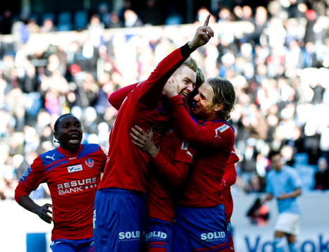 Marcus Nilsson, Erik Sundin, Helsingborg, jubel