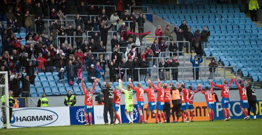 Helsingborg, Supercupen vinnare 2011, jubel, tackar publiken