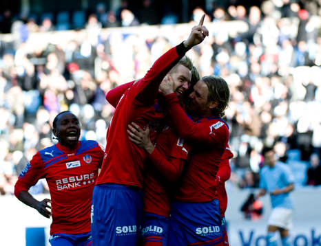 Marcus Nilsson, Erik Sundin, Helsingborg, jubel