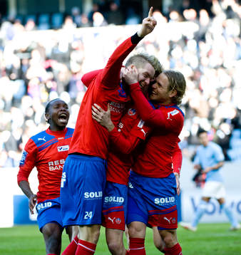 Marcus Nilsson, Erik Sundin, Helsingborg, jubel