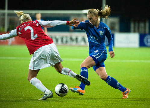 Fotboll, Dam, UEFA Champions League, kvartsfinal,
