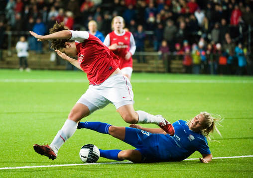 Fotboll, Dam, UEFA Champions League, kvartsfinal,
