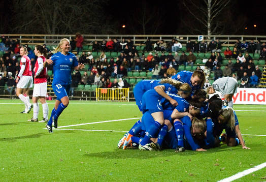 Fotboll, Dam, UEFA Champions League, kvartsfinal,