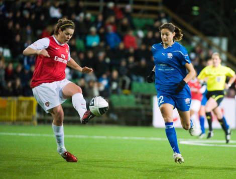 Fotboll, Dam, UEFA Champions League, kvartsfinal,