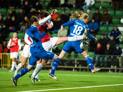 Fotboll, Dam, UEFA Champions League, kvartsfinal,