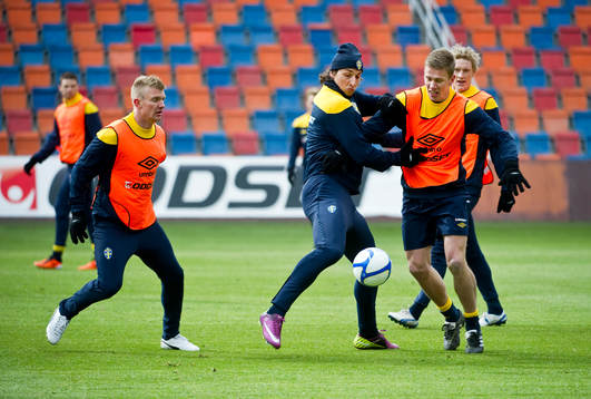 Michael Almebäck, Zlatan Ibrahimovic och Pontus Wernbloom