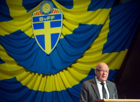 Lars-Åke Lagrell, ordförande i Svenska Fotbollförbundet