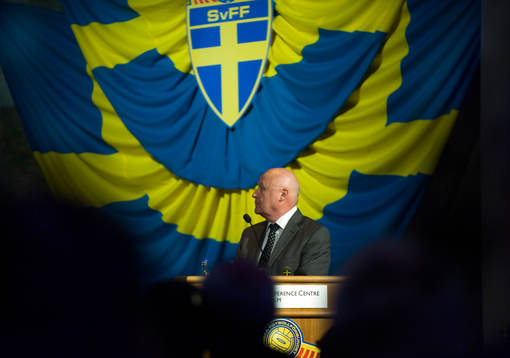 Lars-Åke Lagrell, ordförande i Svenska Fotbollförbundet