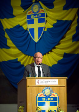 Lars-Åke Lagrell, ordförande i Svenska Fotbollförbundet