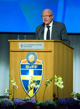 Lars-Åke Lagrell, ordförande i Svenska Fotbollförbundet