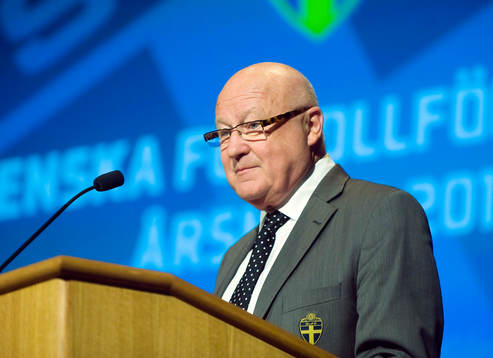 Lars-Åke Lagrell, ordförande i Svenska Fotbollförbundet