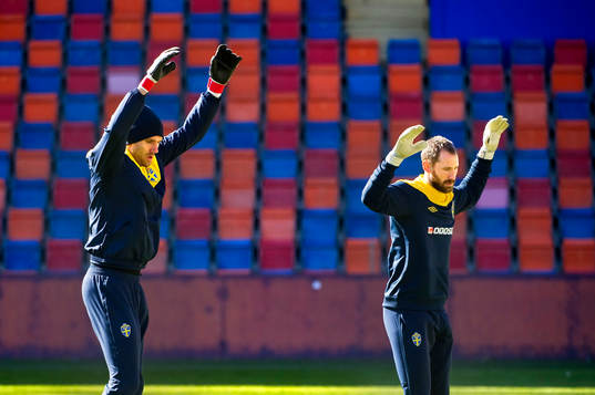 Andreas Isaksson och Johan Wiland, målvakt