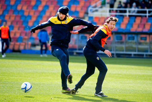 Zlatan Ibrahimovic och Jonas Olsson