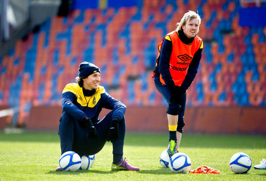 Zlatan Ibrahimovic och Christian Wilhelmsson