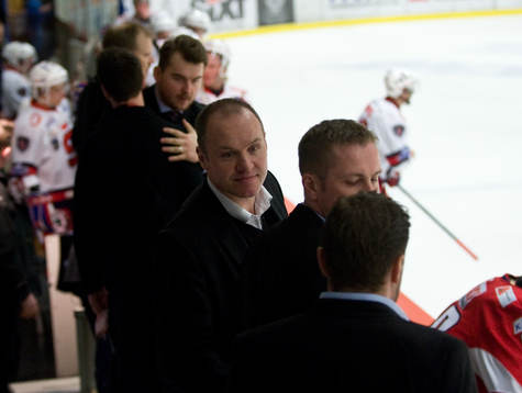 Janne Karlsson och Fredrik Hellgren, tränare, Växjö