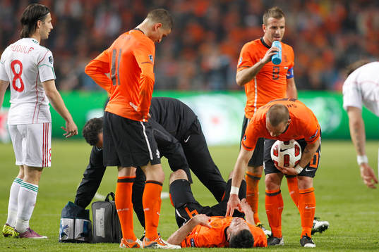 Bläddra bland fler bilder av Fotboll, EM-kval, Holland - Ungern