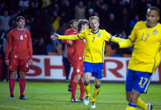 Sebastian Larsson, Sverige, jubel