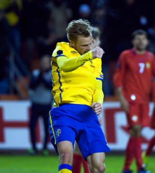 Sebastian Larsson, Sverige, jubel