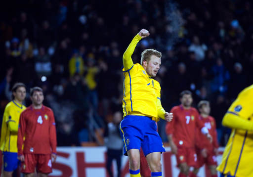 Sebastian Larsson, Sverige, jubel
