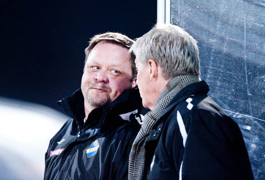 Roar Hansen, tränare och Karl-Gunnar Björklund,