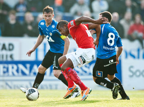 Rickardo Santos, Kalmar mot Jonas Saevarsson, Halmstad