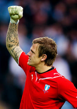 Johan Dahlin, mälvakt, Malmö FF jubel
