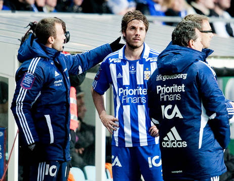 Karl Svensson, IFK Göteborg, får rött kort