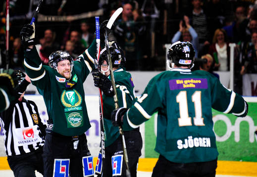 3-0 av Per Åslund, Färjestad, glädje, jubel