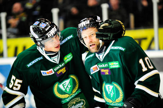 1-0 av Pelle Prestberg, Färjestad, glädje, jubel