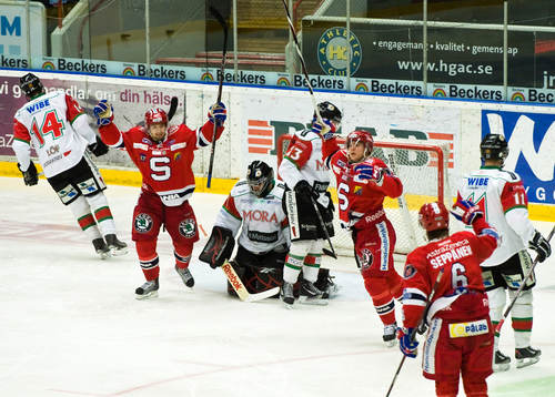 Ryan Lasch och Fredric Andersson, Södertälje, jubel
