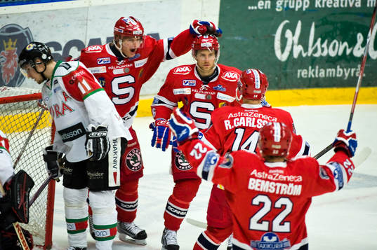 Tony Lagerström, Mora, Joakim Eriksson och 1-1 målskytten