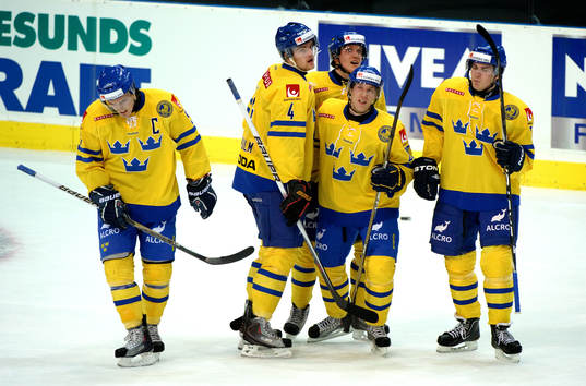 Sverige, jubel 1-0