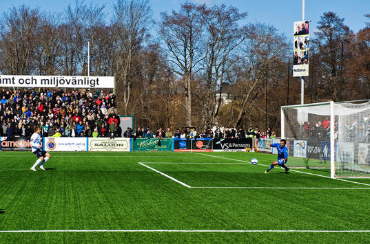 Daniel Theorin, Gefle gör 1-0 på straff på Abbas Hassan,