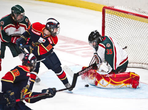 Mathias Israelsson, målvakt Frölunda blockar