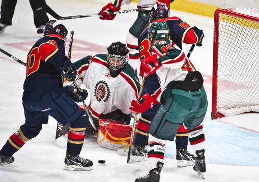 Mathias Israelsson, målvakt Frölunda blockar