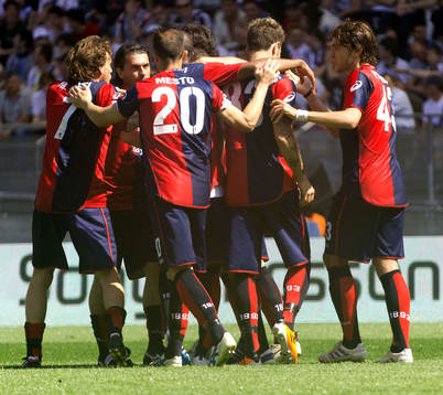 Glädje, jubel i Genoa