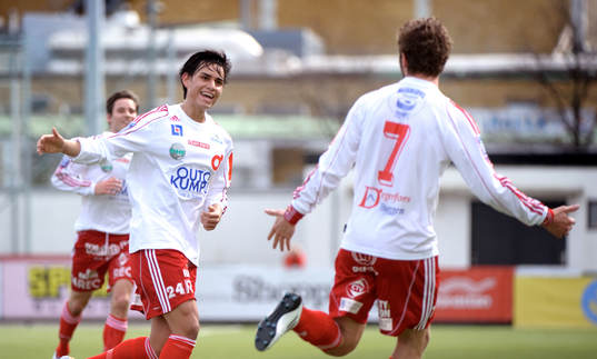 Marcus Nilsson, Christophe Lallet, jubel