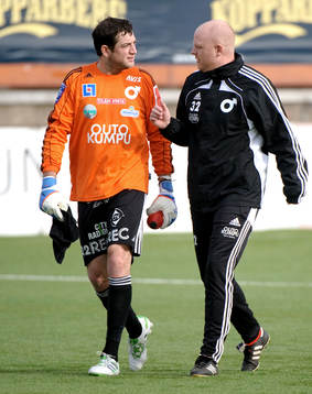 Brian Edwards, målvakt, Patrik Werner, tränare