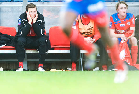 Alexander Gerndt, Helsingborg, var nervös på bänken