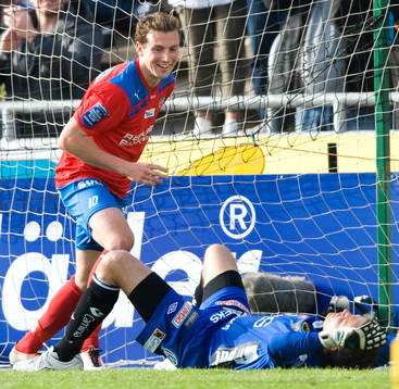 1-0, Alexander Gerndt, Helsingborg, jubel, Kim