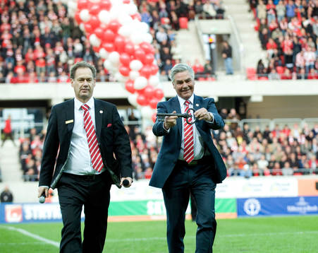 Jonhny Pettersson, ordförande, Ronny Nilsson, VD Arena