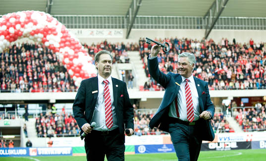 Jonhny Pettersson, ordförande, Ronny Nilsson, VD Arena