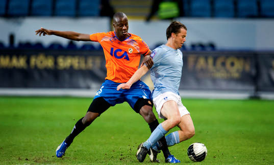 Joe Sise, Halmstad, Daniel Andersson, Malmö FF